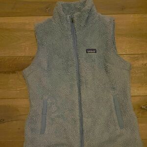 Patagonia blue fluffy vest